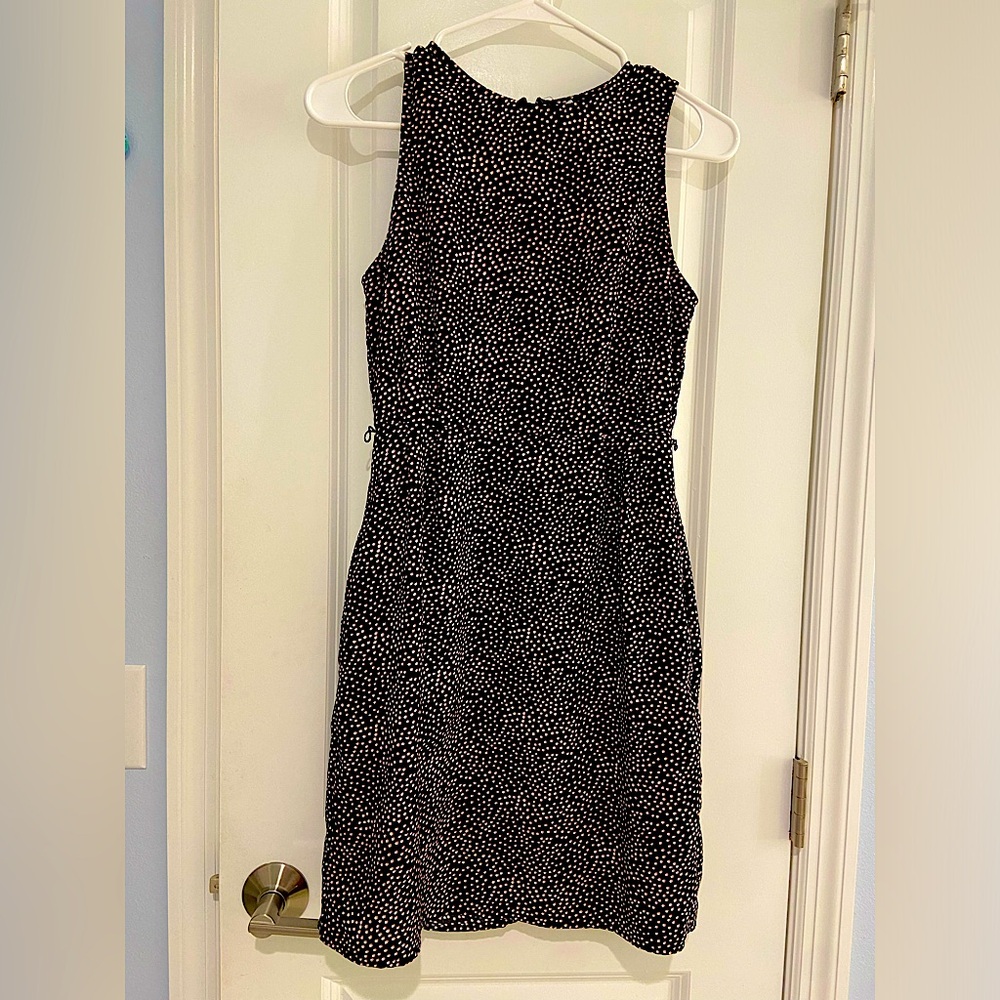 Express XS polka dot peplum dress